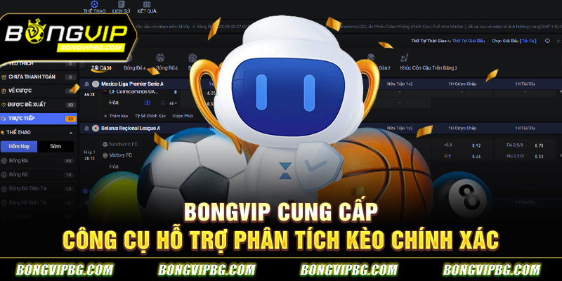 Bongvip cung cấp công cụ hỗ trợ phân tích kèo chính xác