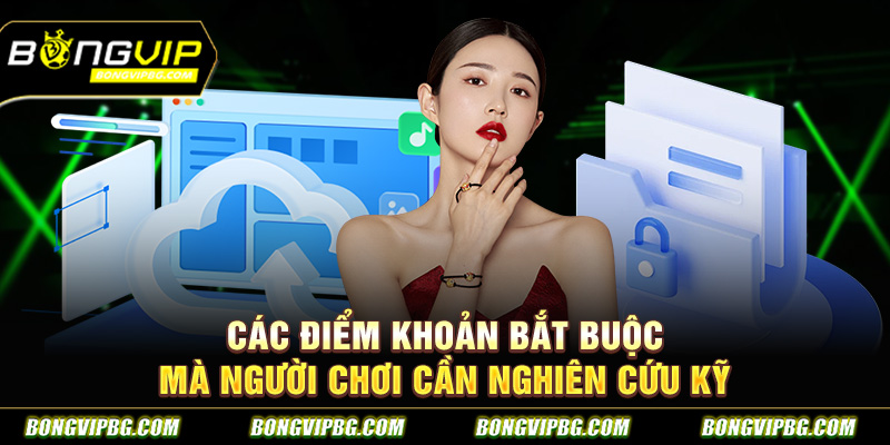 Các điểm khoản bắt buộc mà người chơi cần nghiên cứu kỹ